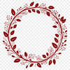Elegant Floral Garland Vector Art A floral wreath designed as a vector graphic in SVG format, suitable for various digital applications.