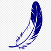 Beautiful White Feather Illustration Vector illustration of a single white bird's feather in high detail, suitable for cutting machines or digital designs.