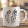A single white bird feather with a subtle texture.