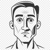 Simple Male Vector Silhouette A simple male figure created in vector format.