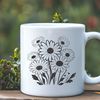 Stylized Daisy Bloom Vector Graphic A stylized illustration of a daisy flower, suitable for vector design projects.