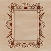 Floral Decor Frame Illustration A vector graphic illustration of a decorative frame with floral patterns.