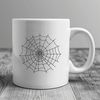 Free Vector Spider Web Art A delicate, intricately designed spider web created in vector format for graphic design.