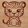 Wild Animal Vector A sleek and powerful big cat with spots, ideal as vector art for various designs.