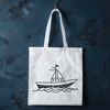 Sailing into Design A detailed SVG illustration of a sailboat on calm waters.