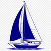 Free SVG Clip Art Boat Illustration Vector illustration of a sailboat with sails and hull, designed for commercial or personal use in graphic design projects.