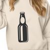Beverage Illustration A digital illustration of a beer bottle on a white background.