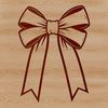 Colorful Ribbon Bow for Crafting A colorful bow made from ribbon, ideal for crafting and DIY projects.