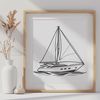 Boat Illustration in Vector Format SVG illustration of a boat with vector design elements.