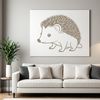 Unique Hedgehog Design for Crafters An SVG file featuring a detailed hedgehog design suitable for various creative projects.