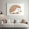 Cute Quilled Mammal Illustration A small mammal with quills and a cute face.