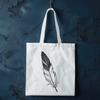 Realistic Bird Feather SVG Design An SVG design featuring a realistic representation of a bird's feather for use in graphic design and crafting projects.