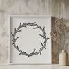Symbolic Crown Vector Design A digital vector design of a Crown of Thorns, suitable for various applications including commercial and personal projects.