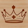 Illustrative crown design created as a scalable vector graphic (SVG) for use in various digital and print applications.