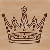 Customizable Crown Design A customizable vector crown design suitable for various cutting machines and digital applications.