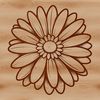 Daisy SVG Graphic Design File A simple daisy illustration created as an SVG file.