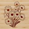 Free Vector Daisies in Bright Colors Illustration of a simple white daisy with bright yellow petals and central disk in vector format.
