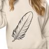 Free Scalable Feather Graphic Design A high-quality, scalable graphic representation of a feather in vector format.
