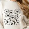 Beautiful Free Floral Design Vector Art A detailed illustration of a white daisy with yellow center in a simple style.