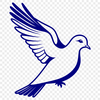 Free Vector Doves Clip Art A high-resolution graphic representation of a dove as a scalable SVG file.