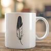 Creative Bird Feather SVG Template A stylized graphic representation of a single bird's feather, created in vector format as an SVG file.