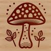Free Mushroom Clip Art Design A digitally rendered illustration of a mushroom in vector format, suitable for various applications.