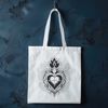 Classic Religious Emblem Design A vector illustration of the Sacred Heart, a classic religious symbol often used in art and design.