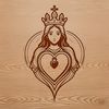 Free Downloadable Sacred Heart Clipart Design Religious iconography SVG illustration of the Sacred Heart symbol.