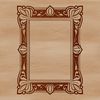 SVG template design for a frame, suitable for vector art and digital cutting machines.