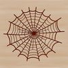 An intricately detailed vector illustration of a spider web.
