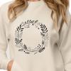 Intricate Floral Wreath Clip Art Vector A floral wreath design with intricate details, suitable for vector art projects.