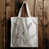 A dove is depicted in this vector graphic illustration, suitable for digital designs.