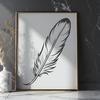 Beautiful Feather Design Vector Art A delicate feather design suitable for digital crafting and cutting machines.