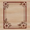 Beautiful Floral Pattern Artwork A digital illustration of a decorative frame in a floral pattern.