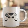 Elegant Video Game Controller Design An illustration of a video game controller with ergonomic design features.