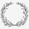 Beautiful Wreath Clip Art Template A floral design SVG template for cutting machines and laser cutters.