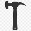 A high-resolution vector illustration of a hammer tool.