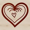 Simple vector design of a heart shape.