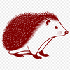 Vector Hedgehog Illustration Design SVG vector illustration of a hedgehog animal icon