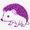 Quilled Cutie - Hedgehog SVG Design A vector illustration of a hedgehog, suitable for various design applications.