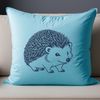 Spiky Vector Animal Graphic A digital illustration of a hedgehog with spikes and a cute expression, suitable for vector art designs.