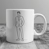 Male SVG Illustration Vector Art A simple line drawing illustration of a male figure.