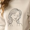 Beautiful Female Figure SVG Art An SVG vector art depiction of a woman, ideal for craft projects, digital designs, or artistic uses.