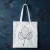 Delicate Green Leaf Vector A single green leaf with detailed veins and texture, designed as a vector graphic.