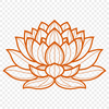 Beautiful Buddhist Emblem A highly detailed vector illustration of the sacred lotus flower, commonly associated with Buddhist and Hindu symbolism.