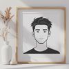 Simple Line Drawing Male Figure Illustration A simple line drawing illustration of a male figure in various poses, suitable for vector art design.