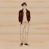 Simple Vector Male Figure A male figure depicted in a simplified vector style.