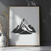 An SVG graphic representation of a mountain silhouette.