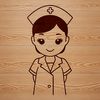A female nurse in uniform, representing the medical profession.