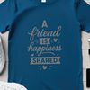 Vector quote about friendship with clean typography and simple design suitable for cutting machines or laser engraving.